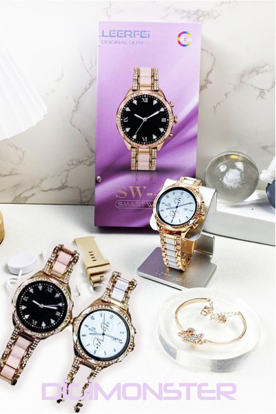 DigiMonster SW 49 Premium Akıllı Saat | IOS & Android Uyumlu | 3 Kordon + Fla...