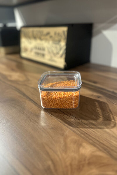 SİHİRLİ AYAKLAR Multi-Purpose Acrylic Square Airtight Food Storage Container 0.5Lt