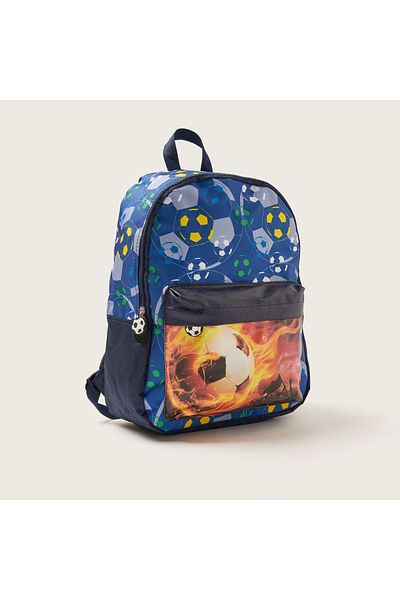 Juniors Printed Backpack With Adjustable Shoulder Straps - 16 Inches