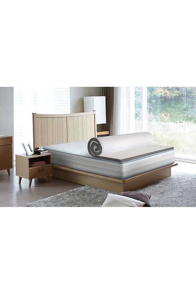 Green Future Diamond Luxury mattress topper, H 8 cm memory foam, 120x190 cm
