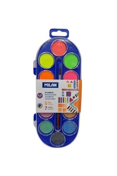 Milan Watercolors 7 metal colors + 5 fluo Milan