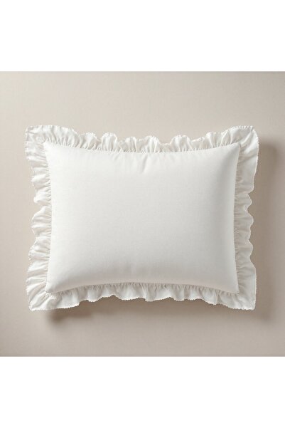 kesenegore 2 Pieces Ruffled Ranforce Fabric Pillowcases 50 X 70