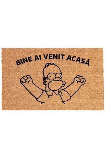 OEM Personalized Entry Mat with Simpson and Message - Welcome Home, 40x60 cm