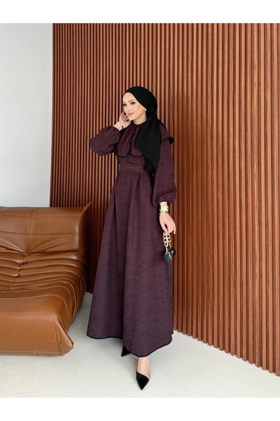 Melike Tatar Collar Detailed Dress 32-2346