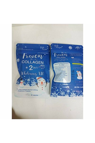 Frozen Collagen Peptides Glutathione Whitening Bright Skin 3 Pack (180 CAPSULES) By Top Choice