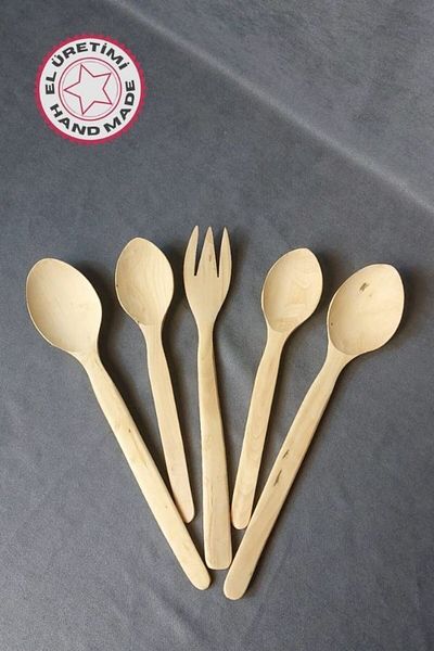 Uretti - Semra 8350 8788 Genuine Boxwood 5-Piece Cooking and Serving Set