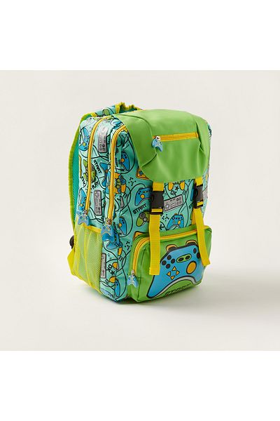 Juniors Printed Backpack With Adjustable Shoulder Straps - 16 Inches