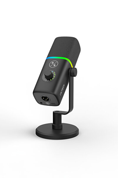 İXTECH RGB Stüdyo Mikrofon – USB/XLR Bağlantı, Dinamik Yapı, Gürültü Engellem...