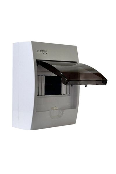ALEDIO Tablou policarbonat, aparent, 6 module, 1 rand, IP50, Aledio
