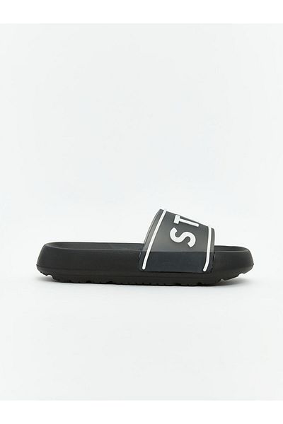 LC Waikiki Black Single Strap Boy's Slippers