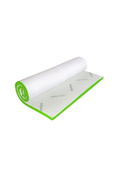 Green Future Bamboo Memory mattress topper, 160x190 cm, H 5 cm, 7 comfort zones