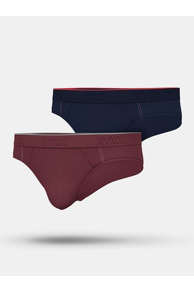 XYXX By Styli Pack of 2 - Logo Detail Cotton Briefs