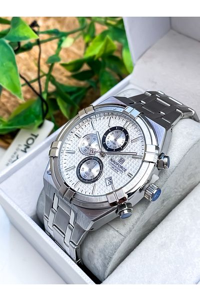 Naviforce New Season Steel Cord Men's Watch Bracelet with Gift