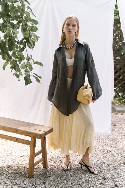 BOHEMAİ Lyra Oversize Anthracite Shirt