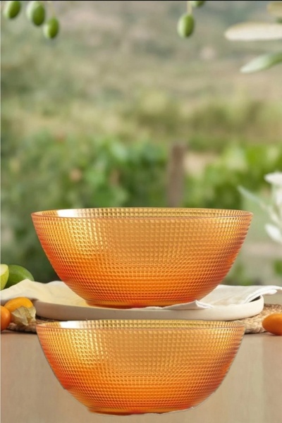 Paşabahçe Generation Amber 2 Salad Bowls