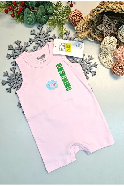 Hello Baby Yazlık Askılı Alttan Çıtçıtlı Bebekler İçin Tulum