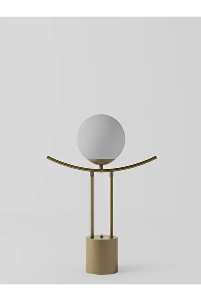avizade Lal Modern Antique Body White Glass Globe Table Lamp - Stylish and Minimalist Design