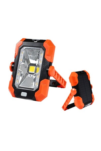 ALEDIO Lampă LED portabilă cu panou solar, 6W, 4400mAh, 6000K, IP65