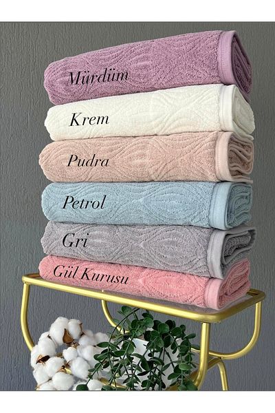 sarra 90X150 Middle Bath Towel - Dried Rose