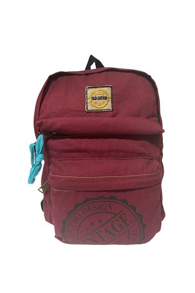 Old Cotton Quality Casual Small Size Black Vintage Design Daily Back Travel Bag 25X30Cm