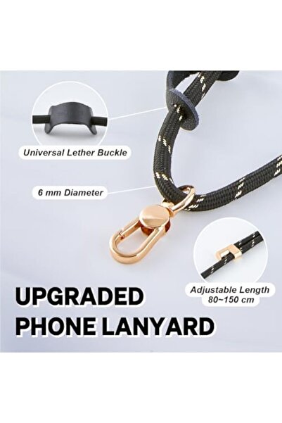 Generic Golifyne Universal Phone Lanyard for iPhone 16 Pro Max & Most Smartphones, 6mm Adjustable Anti-Theft