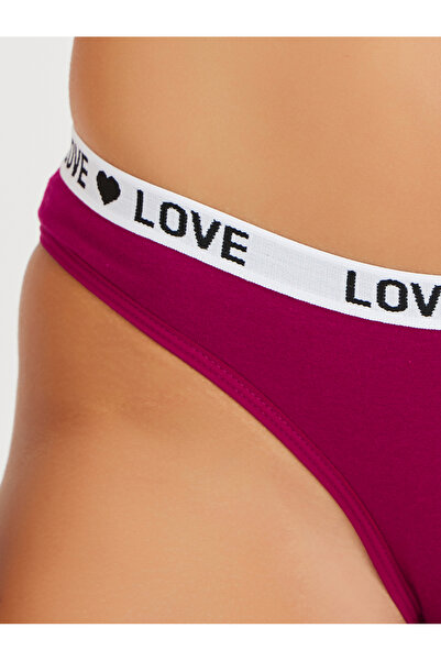 Styli Pack of 3 - Solid Bikini Briefs with Jacquard Text Waistband