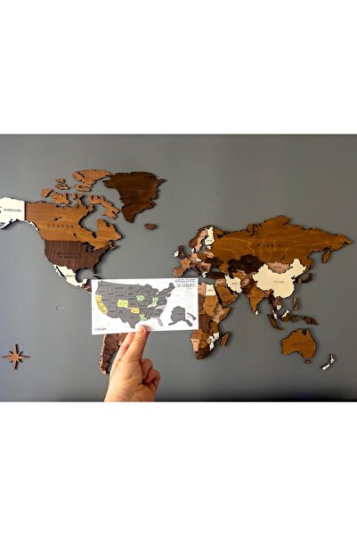 MapofX Amerika Gez - Kazı Haritası Magnetli | Interaktif Haritası | Hediye Seçeneği – Magnet Harita
