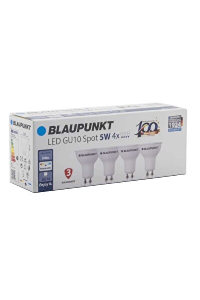 Blaupunkt Set 4 becuri LED Spot GU10 5W 475Lm 4000K Clasa F Blaupunkt