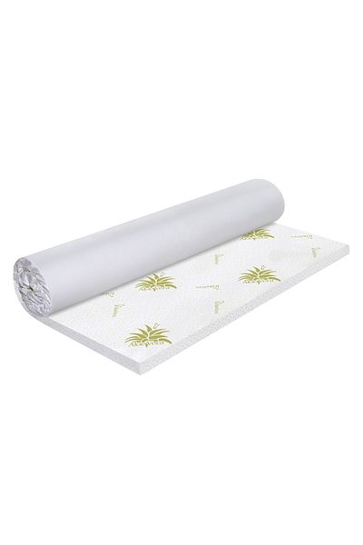 Green Future Aloe Vera Free Air Memory Mattress Topper 120x200 Cm, H 3 Cm