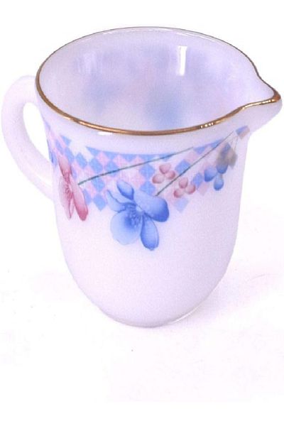 LTR L.T.R Ceramic Creamer | White-Blue Color | Elegant Design