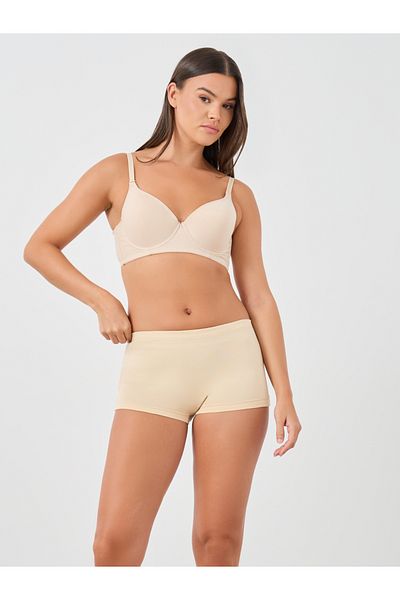 Styli Set of 4 - Solid Cotton Elasticated Waist Boyshorts
