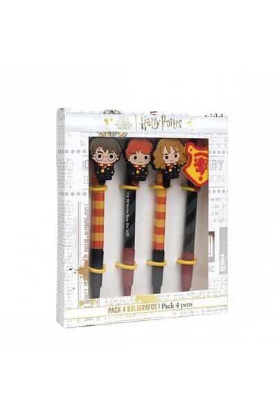 Harry Potter Set of 4 Harry Potter Gryffindor Pens