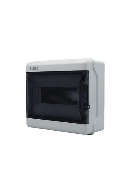 ALEDIO Cofret etans, aparent, 9 module, 1 rand, IP65, protectie UV