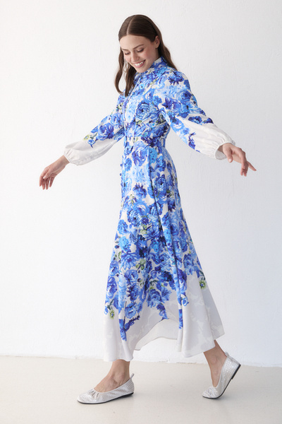 Melike Tatar Φόρεμα με μοτίβο και ζώνη 32-2365