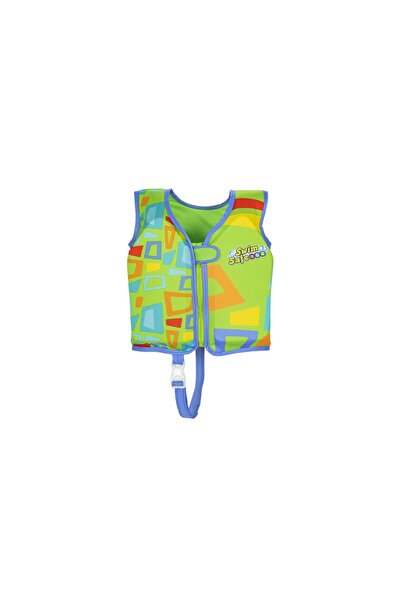 BESTWAY SWİM SAFE ABC™ AQUASTAR™ KUMAŞ KAPLI CAN YELEĞİ YEŞİL
