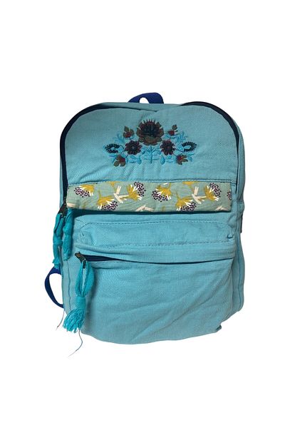 Old Cotton Quality Casual Small Size Black Vintage Design Daily Back Travel Bag 25X30Cm