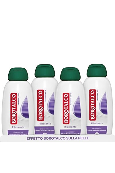 Borotalco Set 4 bucati Gel de dus Borotalco Rilassante Lavanda si Iris 600 ml