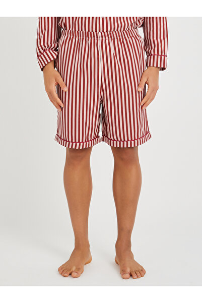 Styli Striped Long Sleeve Shirt and Shorts Pyjama Set