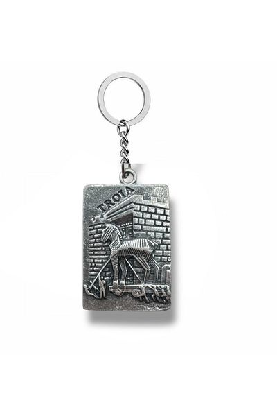 Herşey Nota Troia Imprint Unisex Keychain – Durable Design