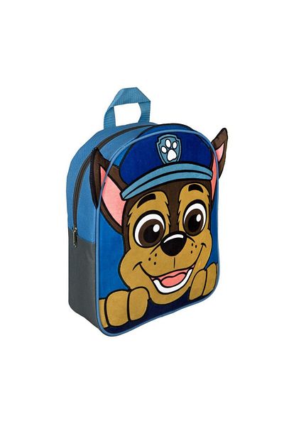 PAW PATROL Rucsac din velur, Chase, albastru, 31 x 8 x 25 cm