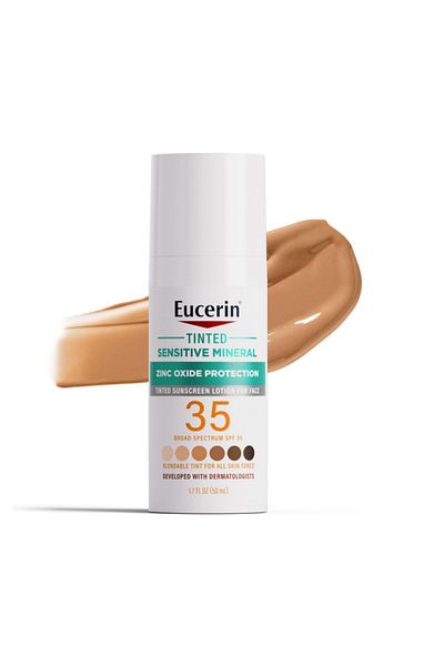 Eucerin Sun Tinted Mineral Face Sunscreen Lotion SPF 35
