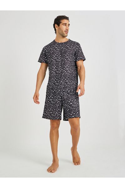 Styli All-Over Printed T-Shirt and Shorts Pyjama Set