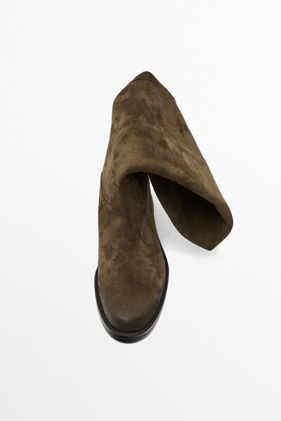 Massimo Dutti Deri binici çizmesi