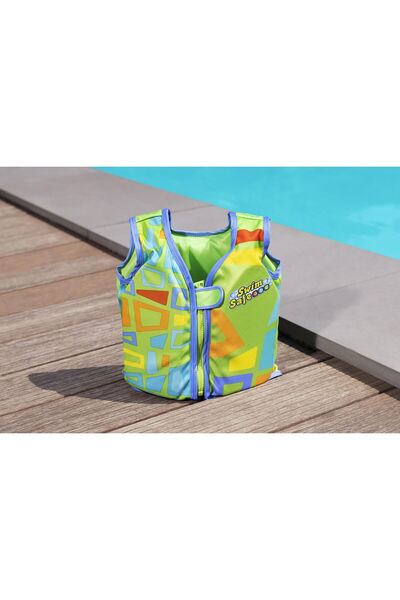 BESTWAY SWİM SAFE ABC™ AQUASTAR™ ÇOCUK BOY KUMAŞ CAN YELEĞİ YEŞİL
