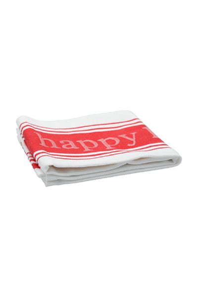 Mukitchen Pepperred Cotton Towel Pepper Red and White 20 x 30inch