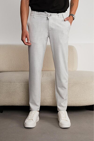 HA-KA GİYİM Ανδρικό παντελόνι Jogger νέας σεζόν με ελαστική μέση και κορδόνι ...