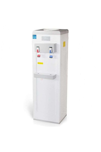 Midea مبرد مياه، صنبوران، ساخن وبارد - أبيض