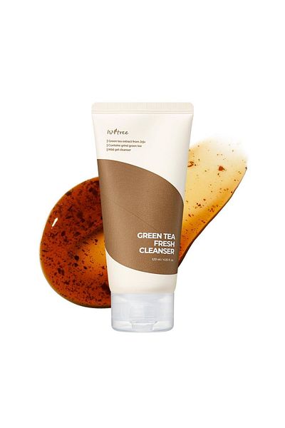 Isntree Green Tea Fresh Cleanser - Sensitive Cleanser with Real Green Tea Providing Oil and Moisture Balance 120ml