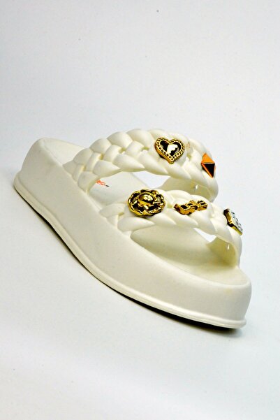 AkınalBella AKINALBELLA Papuci cu talpă groasă din EVA cu bandă dublă E423.Z.0001