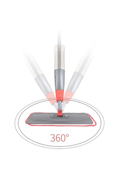 Generic Floor Home Kitchen Cleaning Kit Handheld Water Floor Spray Dust Flat Mop Rotatable Microfiber Spray